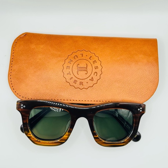 lesca Other - Lesca Tortoiseshell Green Lens Men’s Sunglasses